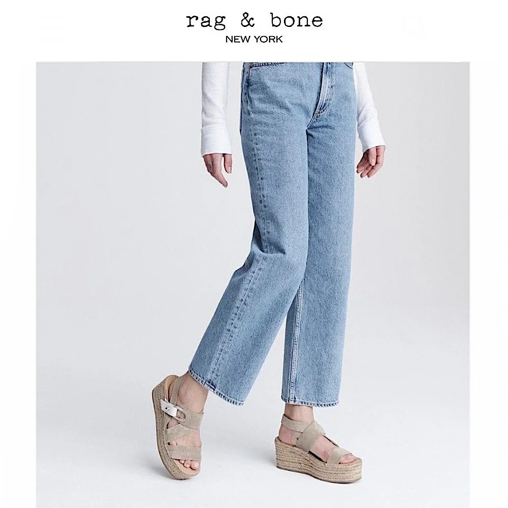 Rag and Bone August Espadrille - Leather Platform‎ Sandal